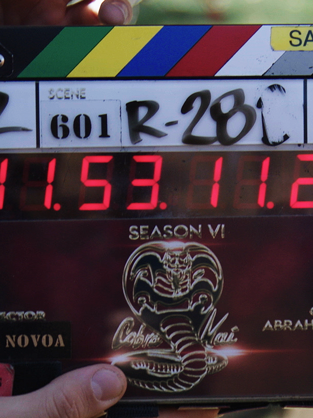 A message to the most badass fans out there: We're thrilled to be back in production, filming the biggest, baddest and final season of Cobra Kai! See you in the dojo.