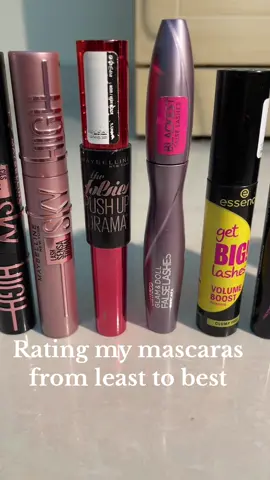 Top 3 are my favorites mascaras #mascarareview #mascara #skyhighmascara #bestmascara #makeupreview #makeuptok #fyp 