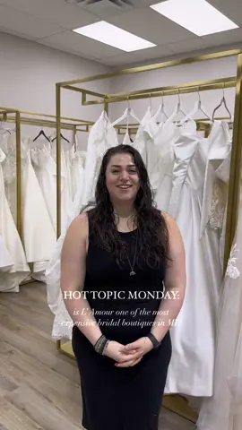 We understand that “expensive” is a subjective term but have we’ve been hearing a lot from brides that they thought our store was unattainable 🥹 We want all our Michigan brides to know we will work with you, you deserve LUXURY at whatever price you’re able to afford. Affordable luxury lives here ✨🤍 Book an appointment to find out more. #bridetobe #2024bride #weddingtiktok #weddingcontroversy #affordableweddingdress 
