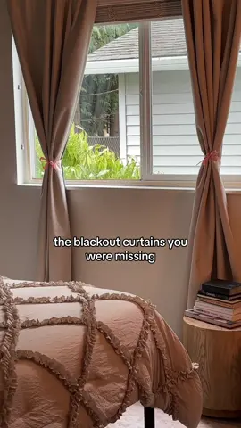 My room at night is PITCH black with these babies #blackoutcurtain #curtains #homedecor #RoomTour #fyp 