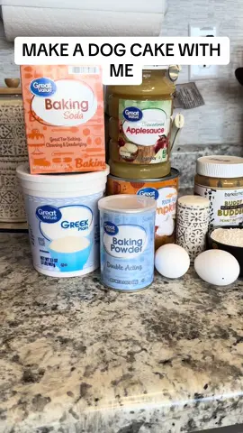Make my dog’s Gotcha Day cake with me! Recipe from ifyougiveablondeakitchen.com  #dogmoms #dogcake #doggotchaday #doglovers #dogowners 