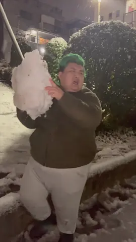 東京に雪が積もった日❄️⛄️🤣#カップル #カップルの日常 #雪 #同棲カップル #tiktok 