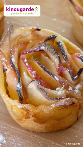 C'est bientôt la Saint Valentin ! Et si on revisitait une tarte aux pommes en de magnifiques roses pour l'occasion ? 🌹 #Kinougarde #SaintValentin