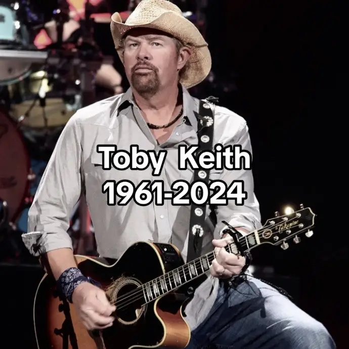 Toby keith passed away after battling battling stomach cancer at the age of 62. #fyp #tobykeith  #cancer #sad 