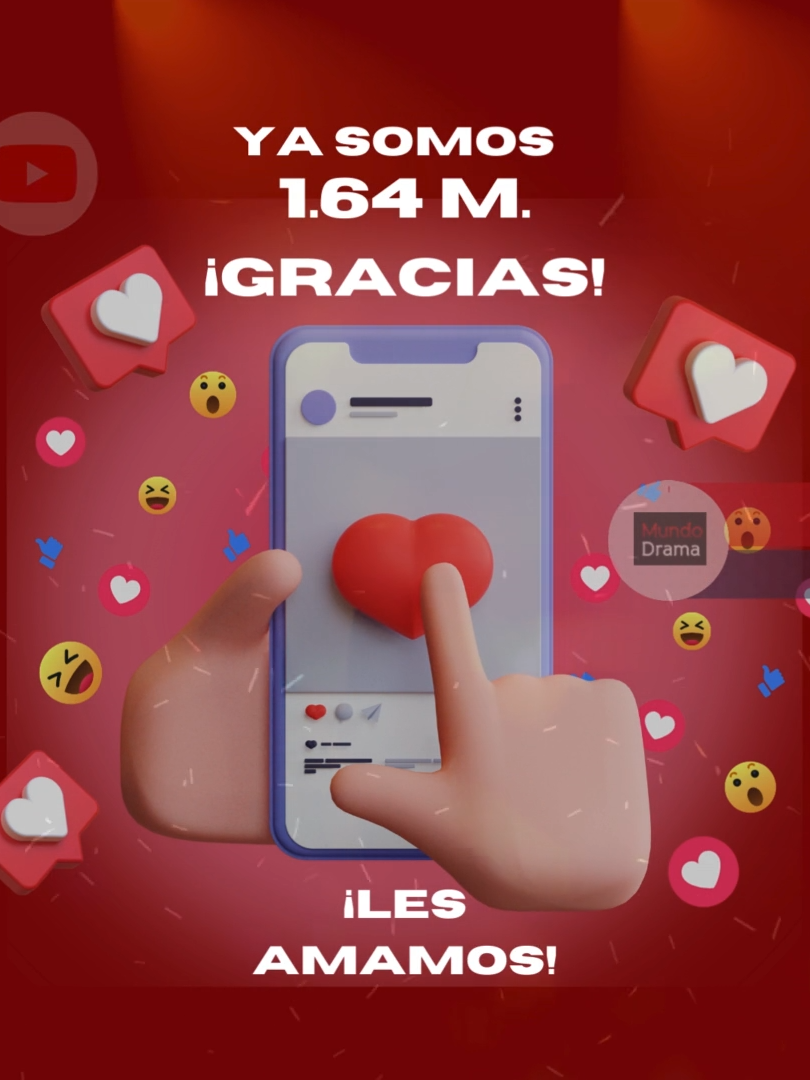 🚀 😍¡GRACIAS, YA SOMOS MUCHOS MÁS!😍¡Únete a la FIEBRE de las teleseries en YouTube! 💥📺 Opina y forma parte de nuestra GRAN FAMILIA. ¡No te lo PIERDAS!  #viralshorts #virals #vira#video #mundodramaoficial #MundoDrama #TeleseriesYoutube #Engánchate #DramaEnYoutube #SuscríbeteHoy #AmorYAcción #EmocionesFuertes #TeleseriesOnline #AdictosAlDrama #SuscríbeteYA #DramaTotal #AtrapaALaAudiencia #DramaAdictivo #MomentosInolvidables #SuscríbeteGratis #TeleseriesVirales #DramaEnCasa #EmociónAsegurada #DramaTV #TeleseriesDeÉxito #SuscríbeteAhora #TeleseriesEnYoutube #DramaIntenso #AmorYDrama