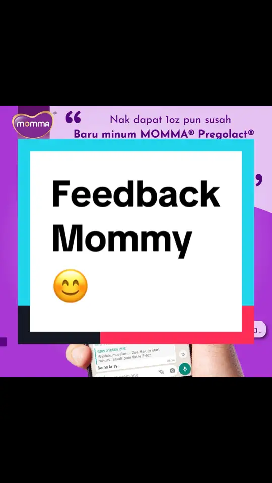 “nak dapat 1oz pun susah. baru minum MOMMA, dah dapat 2-4 oz”  alhamdulillah mummy. thanks sebab share feedback 😍 #ibumenyusu #ibumenyusuibahagia #ibumenyusuanak #tipsibumenyusui #nutrisiibumenyusui #kebutuhanibumenyusui 