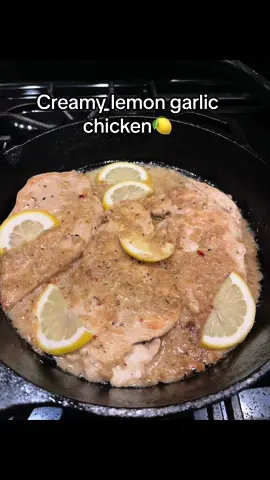 Creamy Lemon garlic chicken 🍋 Recipe credits: @Marzia | Little Spice Jar ✨  #DinnerIdeas #Foodie #foodietiktok #lemonchicken #cooking#EasyRecipe #onepanmeal#chicken #weeknightdinner 