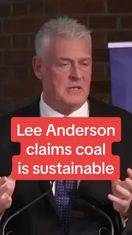 Lee Anderson claims coal is sustainable because it was made by plants millions of years ago #mirrorpolitics #politics #dailymirror #tory 