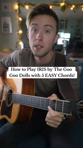 The easiest and best way to play Iris by The Goo Goo Dolls in standard tuning! #fyp #chords #songlesson #guitarlesson #guitartok #acousticguitar #iris #googoodolls #thegoogoodolls 