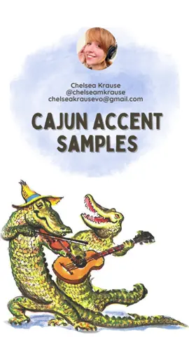 Cajun Accent Samples from a true Cajun! More accent samples coming soon, but we had to start with my home state! #cajunaccent #louisianagirl #cajungirl #accent #samples #voiceover #voiceactor #voiceacting 