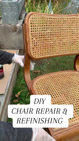 DIY chair repair and refinishing! This chair had cracks in the wooden base, making the back a little too flexibile when you leaned back. With some bondo, sandpaper and paint, this chair has new life and is saved from the landfill!  #joliefinishingwax #allinonepaint #DIY 