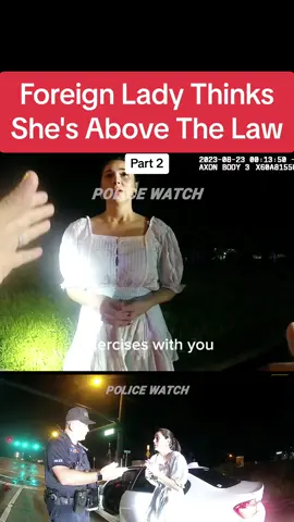 Foreign Lady Thinks She's Above The Law
