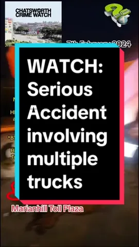 Serious accident Multiple trucks involved #marianhill #tollplaza #seriousaccident #chatsworthcrimewatch 