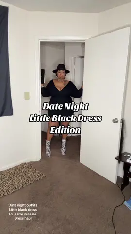 Date night usually calls for a little black dress…watch a plus size girl slay these looks!!! Tell me look was your fave in the comments!! #lbd #littleblackdress #dresshaul #datenightoutfits 