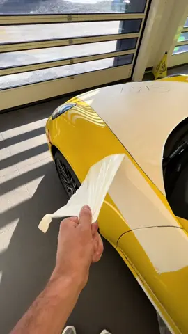 Unwrapping the Racing Yellow #Porsche 911 Carrera ✌️ #ASMR #Porsche911 #cartok 