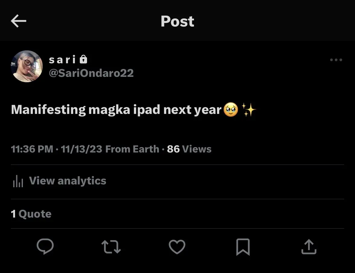 Nov 13, 2023 tamang manifest lang and then Frbruary 3, 2024 nakuha ko na sya, grabe ang galing mo lord🙌🏻😇 #manifestation #manifestationsound #fyp #ipad #ipad10thgen #manifesting 