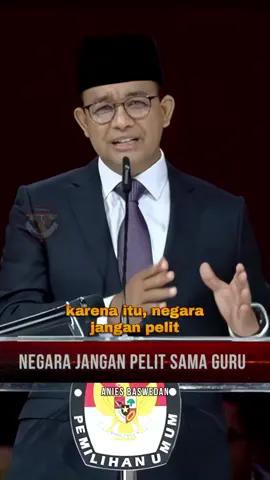 Negara Jangan Pelit Sama Guru, Anies Baswedan. Debat Capres, 4 Februari 2024 #debatcapres #debatcapres2024 #pilpres2024 #aniesbaswedan 