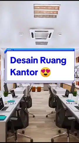 Desain Interior Ruang Kantor, dengan sentuhan matrial kayu dan granit carara, memberikan kesan ruang kerja ini elegan dan keren 😍 #desaininterior #jasadesainrumah #rendering #desainexteriorrumah #modeling3d #fypシ #arsitek #arsitektur 