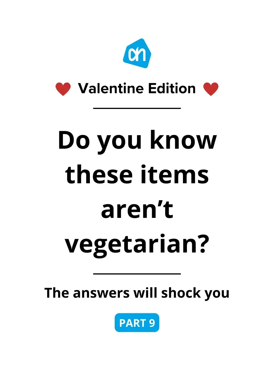 PART 9 | This one is all about gelatin | Ingredients can vary regionally; consult the manufacturer to confirm if a product is vegetarian #lentilandlime #quiz #vegetarian #notvegetarian #vegetarian #albertheijn