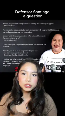 I think about this interaction 10 years ago from time to time. I’m grateful to have communicated with Miriam Santiago somehow before she passed away, even with such a short question and answer. Regardless of who and what she aligned with in the end, her strength and intelligence will always be an inspiration to many Filipinos, young and old. Sometimes it makes me think, what would she have thought of all this? 🤔
