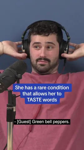 She can actually taste words. It’s a condition called lexical gustatory synesthesia. #LearnOnTikTok #synesthesia #learn 