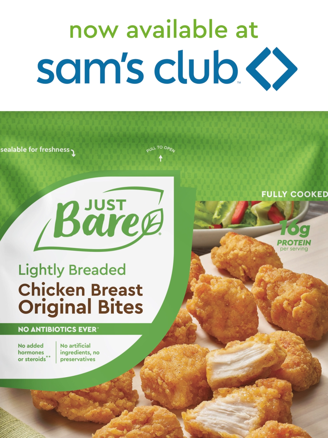 Have you read the news? Now there are even more locations to find Just Bare® Lightly Breaded Chicken Breast Original Bites! Take a peek at the latest article from AllRecipes by Jason Fink – who we think has great taste in chicken! Check out the article in our #LinkInBio #JustRightJustBare #JustBare #NoAntibioticsEver