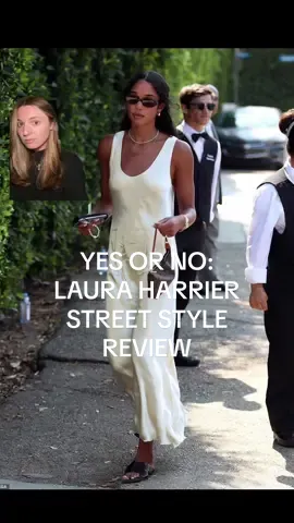 If you love The Row, we need to talk about Laura Harrier's street style #lauraharrier #lauraharrierstyle #lauraharrieredit #therow #olsentwins #fyp #celebrityfashion #StreetStyle   
