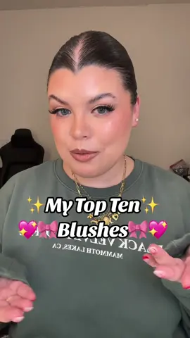 Im ovsessed with blush and these are my absolute faves💖🎀🥰 these were also in no particular order💖 #toptenblushes #favoriteblushes #faveblushes #favoritemakeup #toptenmakeupproducts 