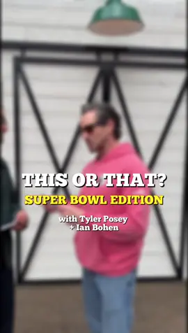 Ian Bohen and Tyler Posey play This or That: Super Bowl Edition at the Dutton Ranch! Dream team 🏈  #YellowstoneTV #TeenWolf #SuperBowl #SBLVIII #IanBohen #TylerPosey @mtvteenwolf 
