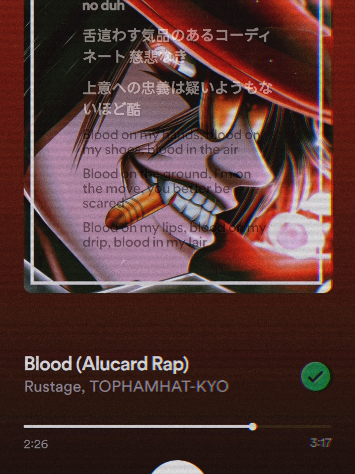 Cancion: Alucard rap 