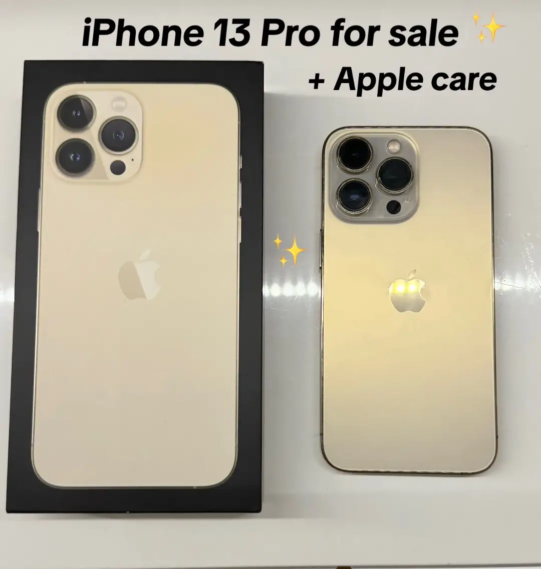 Iphone 13 pro gold with apple care  Give me a price  Like pleassss ✨🤩