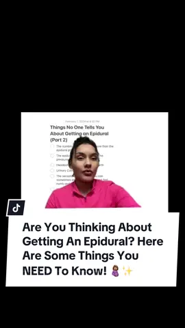 Things you may not know about getting an epidural. What are some things you didn't know about the epidural? #epidural #laboranddelivery #labor #birth #pregnancytiktok #thirdtrimester #firsttimemom #doula