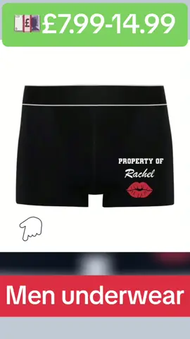 Personalised Property of Boxers, Valentines Boxers, Valentines Gift Men Him Funny Shorts briefs Menswear Underwear Cotton, Boxers/Trunks, Briefs Cotton Price dropped to just £7.99 - 14.99!#fyp #foryou #foryoupage #tiktokuk🇬🇧 #uk #TikTokShop #vairl #underwater #men #men