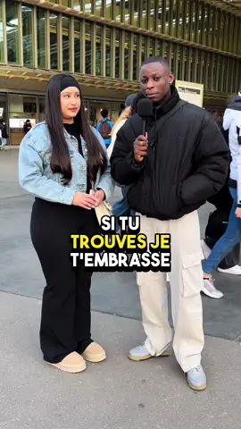 Je te pose une question si tu trouves je t’embrasse sur la bouche