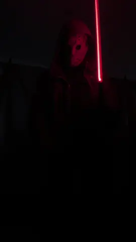 Who said I was a Jedi?… 😈 Darth Voorheezy in the House. 👹 ⚠️ FAKE PROPS ⚠️Powered by: @ARTSABERS #jasonvoorhees #jasonvoorheezy #fridaythe13th #halloween #spooky #spookyseason #horror #horrotok #starwars #starwarsfan #starwarstiktok #lightsaber #darkside #fyp 