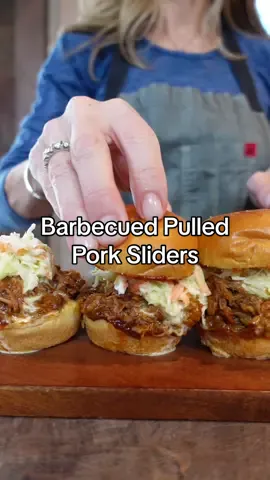 Getting ready for the “Big Game.” First up: Kansas City. Barbecued Pulled Pork Sliders #pulledpork #barbecue #sliders #foodies #cookingwithshereen 