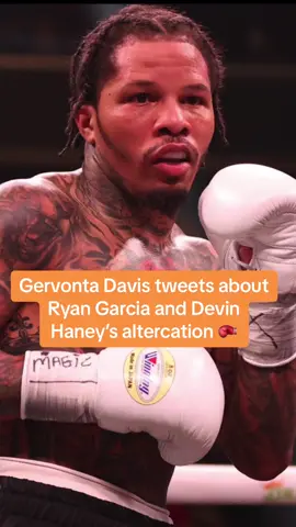 Gervonta Davis tweets after Garcia and Haney’s altercation 💀 #gervontadavis #ryangarcia #devinhaney #boxing #boxeo #WWE #lol 