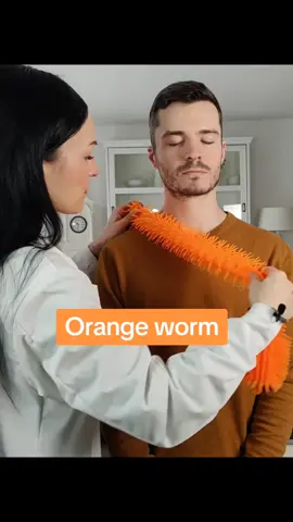 Choose between the orange worm & the banana #femaleasmr #asmr #weird #asmrsounds #asmrroleplay 