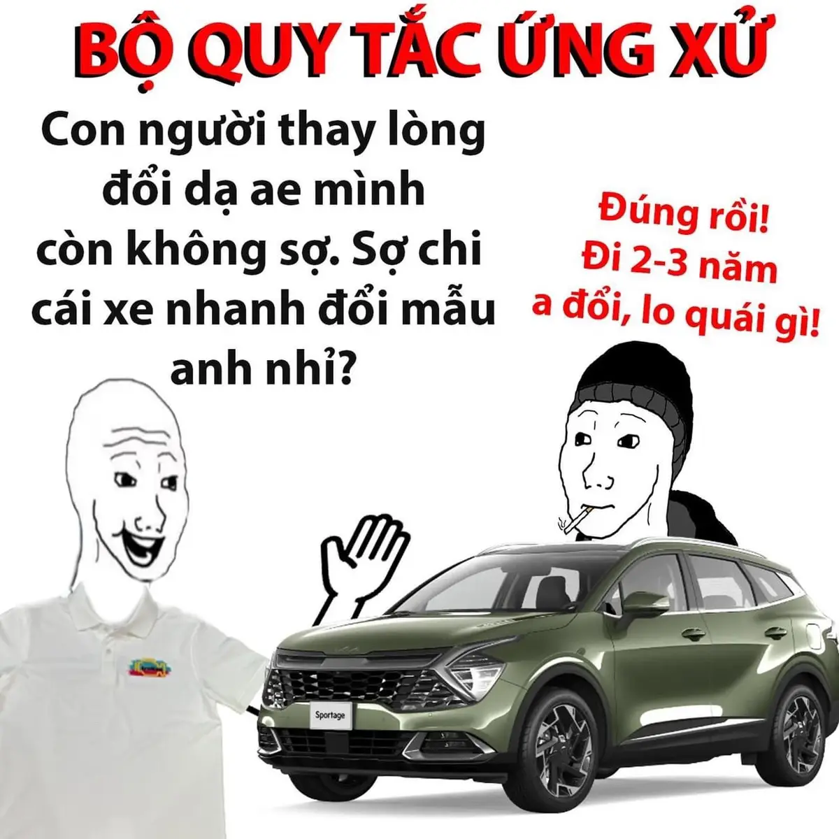 - Bộ quy tắc ứng xử Ngày TẾT - Rất Quan trọng khi mặc áo thun TROLL XE. Trong phần này, Thầy Cụt cùng ban chấp hành TX đã soạn thảo để phù hợp với nhiều loại xe bao gồm: Xe cỏ/sang cỏ/cỏ sang/chuồng gà/Phổ thông/Luxury...  Khuyến cáo quan trọng: Vận dụng có ý nghĩa khi chỉ có 1 chủ xe ở đó. Với hai chủ xe trở lên, những việc sau đó có thể diễn biến vô cùng phức tạp đến mức ...mất Tết. Đừng quên, TX tuyên bố miễn trừ trách nhiệm và bạn hoàn toàn chịu trách nhiệm!  #QuyTacUngXuTX #xuhuong 