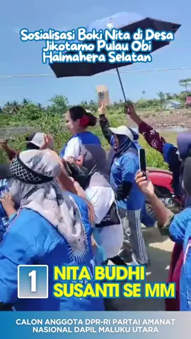 Sosialisasi Boki Nita di Desa Jikotamo Pulau Obi Halmahera Selatan. #bokinita #nitabudhisusanti #bokinitabudhisusanti #partaiamanatnasional #prabowogibran2024 #politik #fyp #halsel #malukuutara  @Partai Amanat Nasional  @Nita Mauladi 