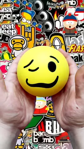 Crushing clay ball with emoji 🤯