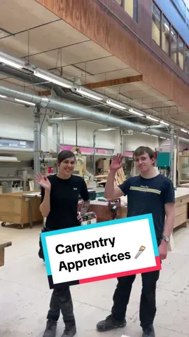 Meet our carpentry apprentices 👋 #NationalApprenticeshipWeek #NAW2024 #Apprentices #SkillsForLife #ApprenticeshipUK #NationalTheatre #TheatreTok  Creative Careers with @TikTok UK 