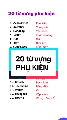 20 từ vựng về đồ trang sức dùng hằng ngày. Học xong dùng ngay ##nguyencamvan900##xuhuongtiktok##tuvungtienganh##anhvan##vocabulary##english##trangsuc##trend