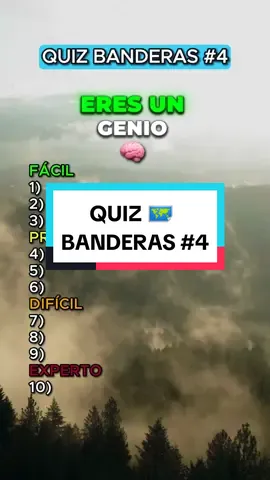 Quiz de banderas parte 4.#adivina #prueba #quiz #desafio #AprendeEnTikTok #geografia #banderas 
