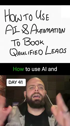 Day 41 - Use case of how to use #ai and #automation to book qualified leads online