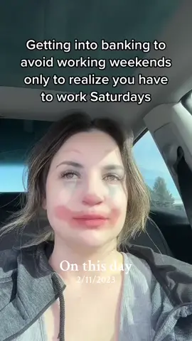 Lol not sure how banker hours & a bankers week includes saturdays too. Working saturdays at the bank sucks 😡 😭  #bankjob #bankhumor #bankcomedy #bankteller #tellerbank #bankerproblems #saturdayvibes #foryoupage #fyp #viral 