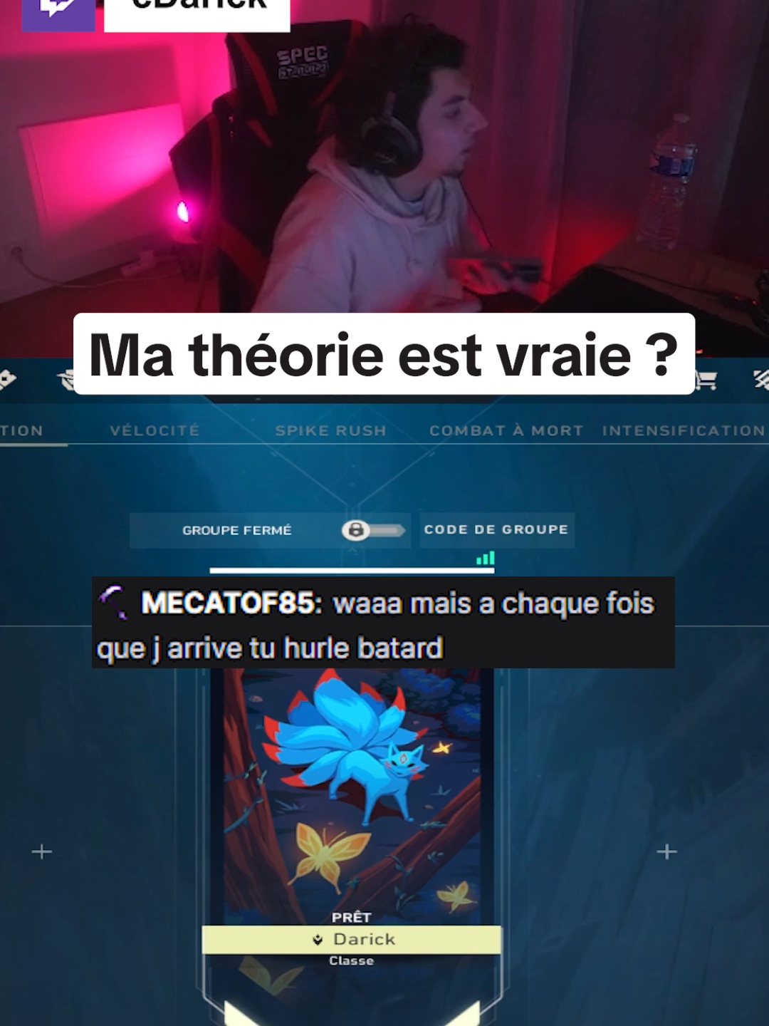 J'aime ma théorie, donc j'y crois perso Twitch : cDarick #Valorant #theorie #ranked #troll #storytime #twitch