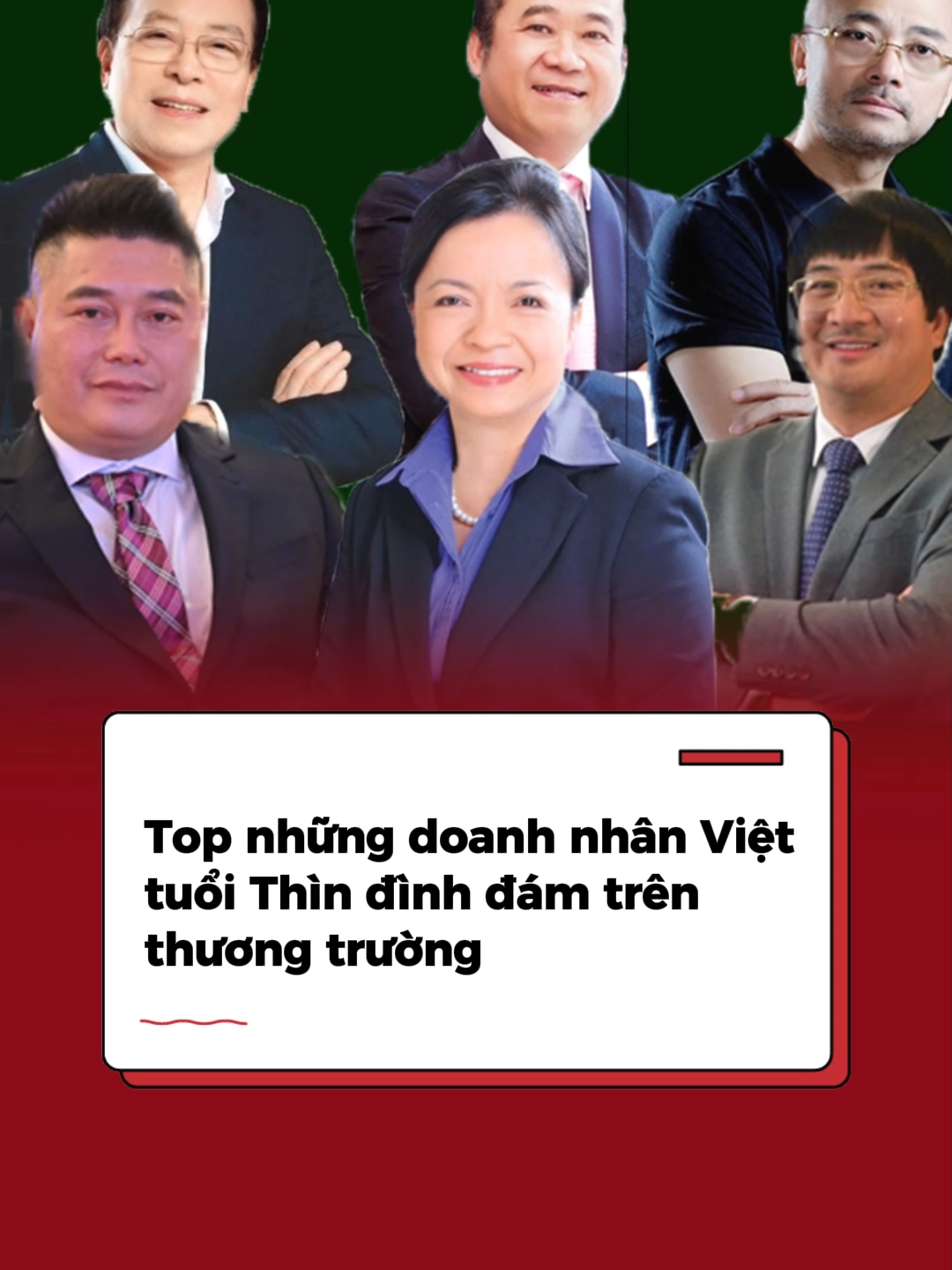 Top những doanh nhân Việt tuổi Thìn đình đám trên thương trường. #Cafef #amm #doanhnhan #giapthin2024