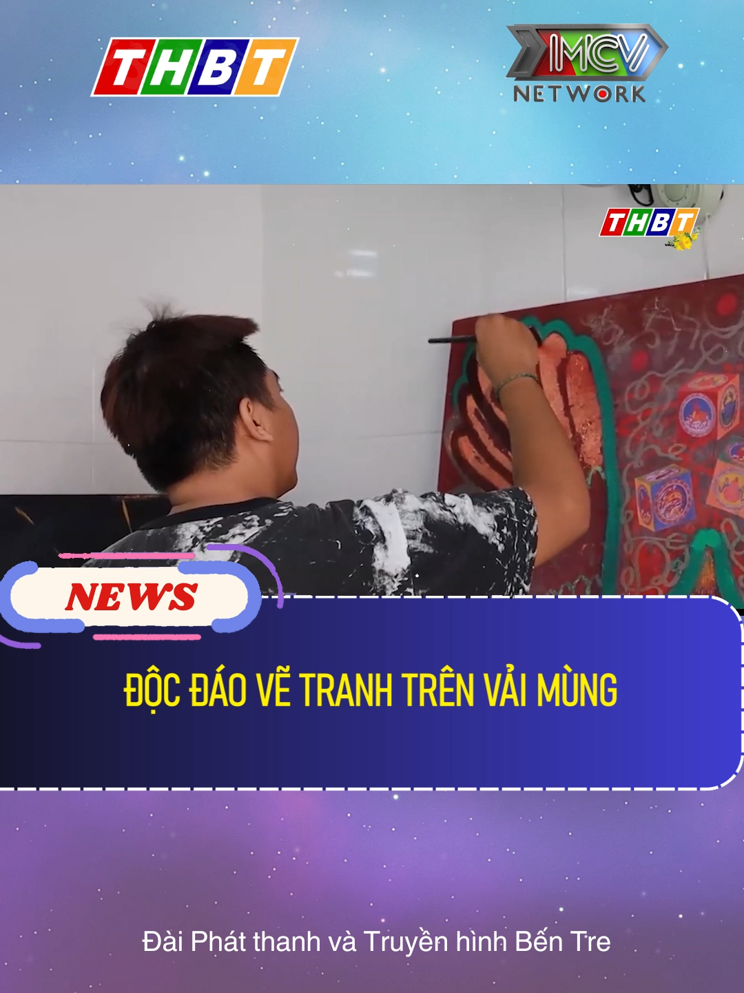 ĐỘC ĐÁO VẼ TRANH TRÊN VẢI MÙNG #dthbentre#mcv#socialnews#news#tiktoknews#onhaxemtin#TetMaiMan #VietNamToiYeu #stitch #anim#dthbentre#mcv#socialnews#news#tiktoknews#onhaxemtin#TetMaiMan #VietNamToiYeu #stitch #anime #antoanxahoi #xuhuong #tinhothomnay #trend #viralvideo #viraltiktok #xuhuong2023 #tintuc#tinnongtrongngay