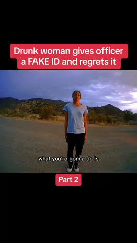 Drunk woman gives officer a FAKE ID and regrets it